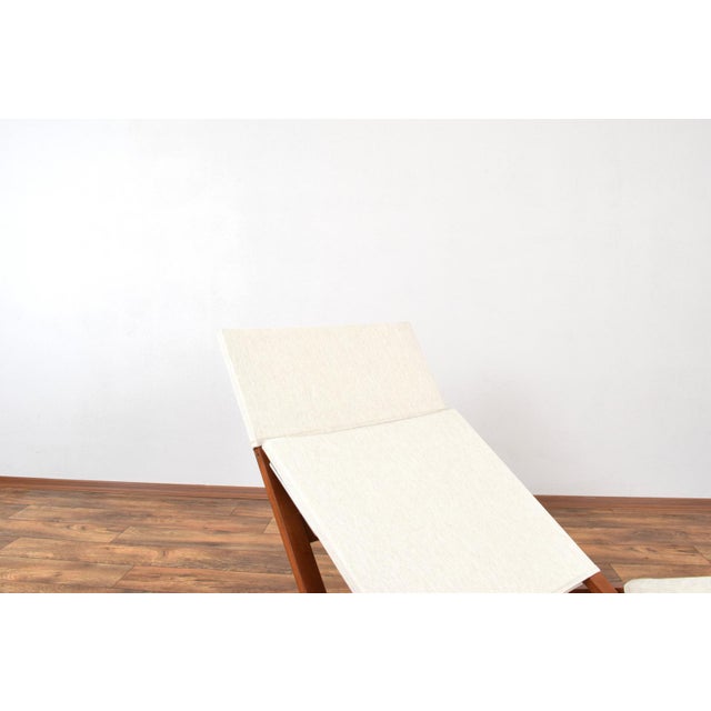 Beige Mid-Century Modern Danish Easy Chair by Lauge Vestergaard for Cado, 1960s For Sale - Image 8 of 14
