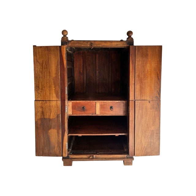 Wooden Wardrobe, 18th Century For Sale - Image 10 of 16