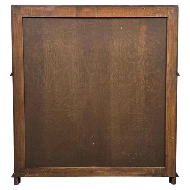 Antique Early 20th Century English Oak Bureau with Fitted Interior For Sale - Image 11 of 14
