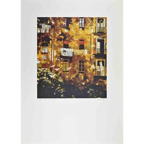 Lithograph on paper. Hand signed. Artist proof. This piece is attributed to the mentioned designer/maker. It has no...