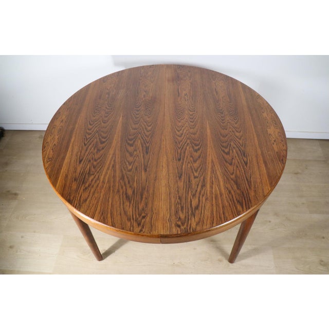 Danish Extendable Table in Rosewood by Harry Ostergaard for Randers Møbelfabrik, 1960 For Sale - Image 12 of 18