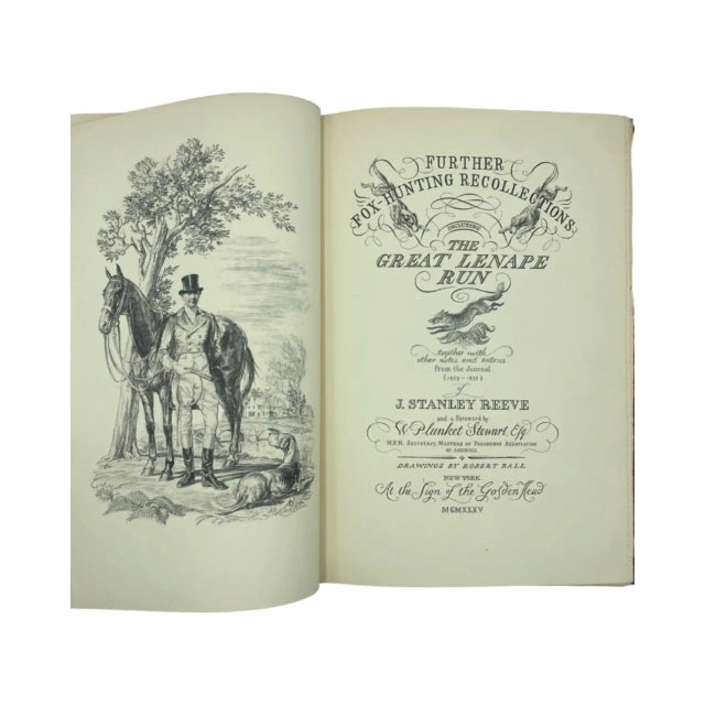 Traditional Further Fox-Hunting Recollections by J. Stanley Reeve Book, 1935 1st Edition For Sale - Image 3 of 12