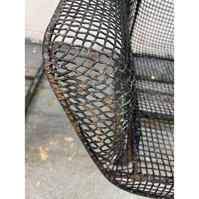 Pair of Vintage Mesh Spring Lounge Chairs Attributed to Russell Woodard For Sale - Image 16 of 16