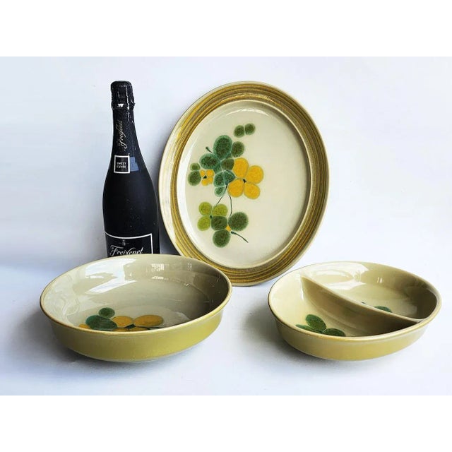 Ceramic 1970s Franciscan Earthenware Serving Set in Pebble Beach Pattern, 3 Pieces For Sale - Image 7 of 11