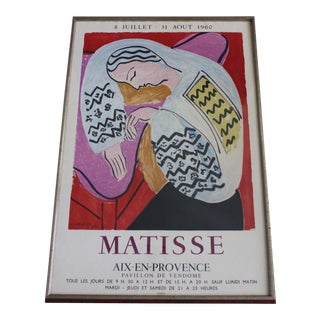 Henri Matisse Exhibition Poster ''Matisse Aix-En-Provence'', 1960 by Mourlot For Sale