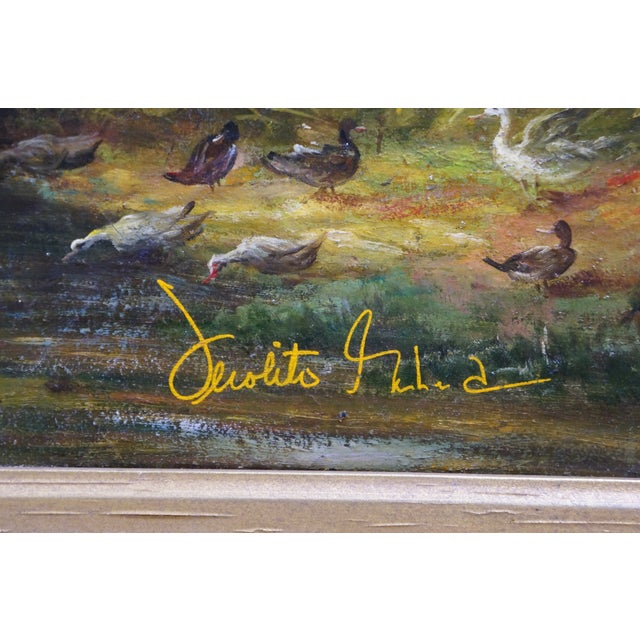Late 20th Century Late 20th Century The Rainbow Landscape Oil Painting on Linen After Peter Paul Rubens 39" For Sale - Image 5 of 13