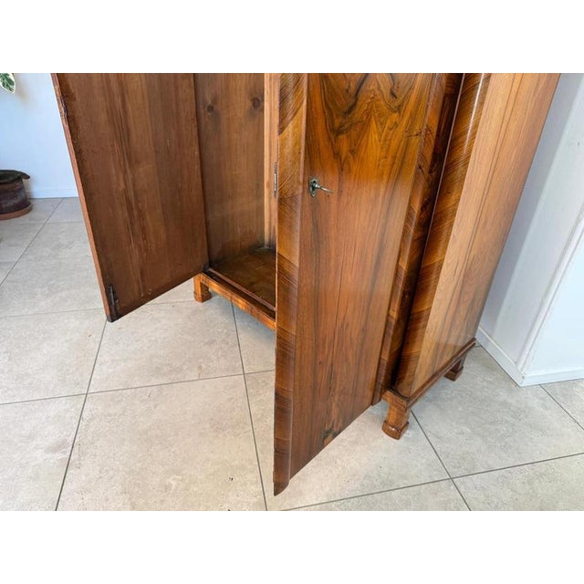 Biedermeier Hall Cupboard in Walnut Wood from Ifantik For Sale - Image 10 of 18