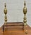 Vintage Brass Federal Style Fireplace Andirons Dog Irons Fire Dogs - Pair For Sale In Kansas City - Image 6 of 10