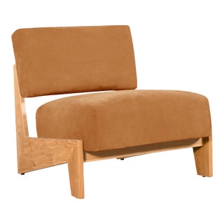 Highland Chair, Camel Suede For Sale