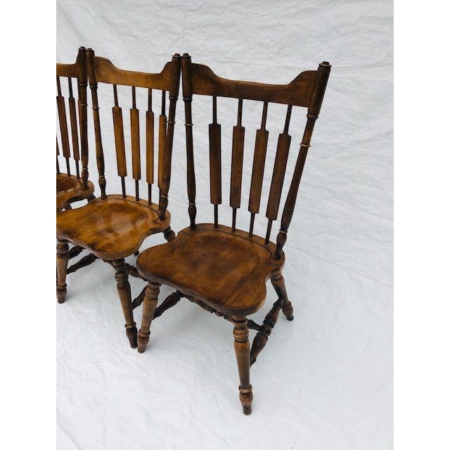 Vintage Temple Stuart Rockingham Solid Hard Rock Maple Cattail Back