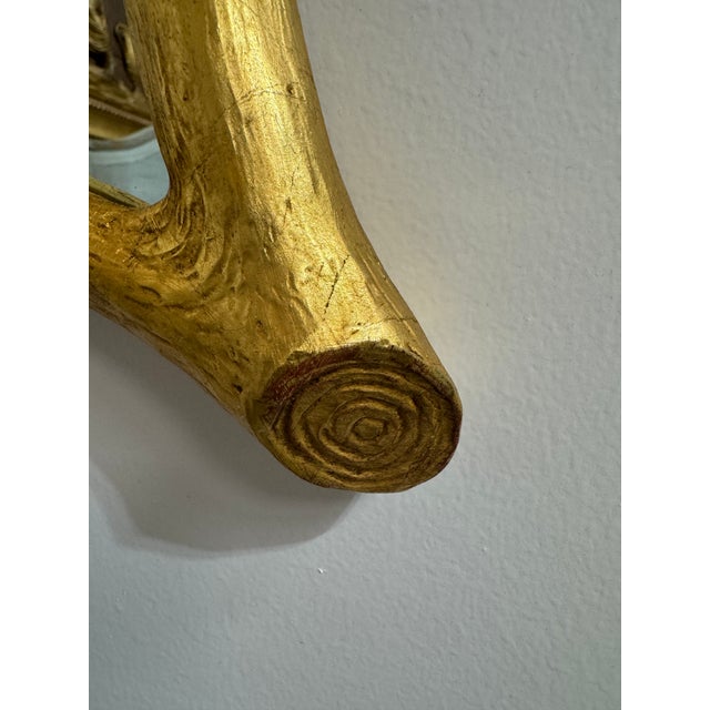 Gold Leaf 23.5 X 46" Twig Mirror For Sale - Image 11 of 14