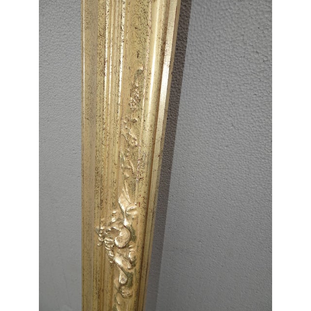 Vintage Large Oversized 69" Tall Silver French Country Picture Frame For Sale - Image 10 of 11