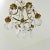 French Vintage Petite Brass & Crystal Chandelier For Sale - Image 12 of 12