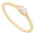 Modern Marquise Cut Diamond Solitaire Ring Size 6 in 14k Yellow Gold For Sale