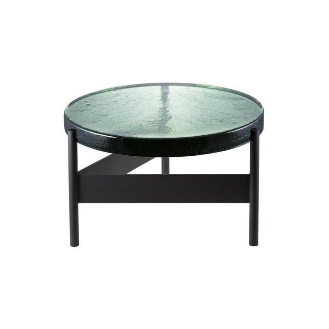 Large Alwa Two 5601GRB Side Table with Green Top and Black Base by Sebastian Herkner for Pulpo, in New conditions....