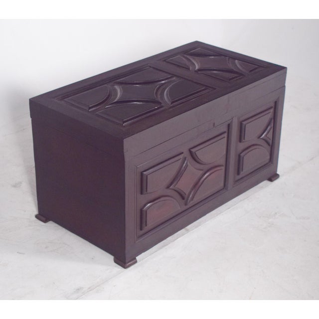 Portuguese Padded Pine Chest, 1890s For Sale - Image 10 of 11