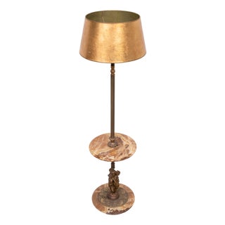 Onyx Floor Lamp from Deknudt, Belgium, 1970s For Sale