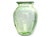 Cameo Green Depression Uranium Glass Vase For Sale - Image 4 of 4