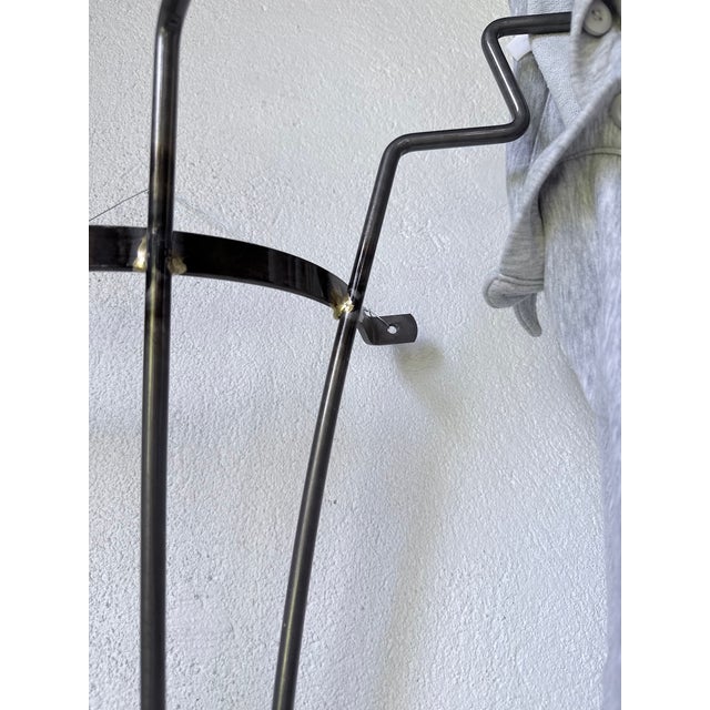 Zigzag Wall-Mounted Coat Rack in Metal and Brass, 1960s For Sale - Image 13 of 18