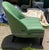 Vintage Round Back Green Upholstered Chair For Sale - Image 9 of 13