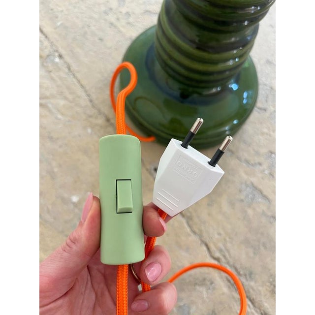 Floor Lamp in Green Ceramic by Aro Leuchten For Sale - Image 10 of 11