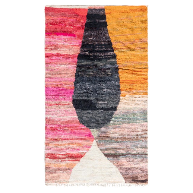 Contemporary Abstract Moroccan Wool Rug by Doris Leslie Blau For Sale