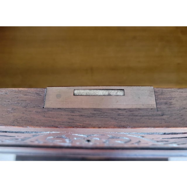Aesthetic Movement Victorian Era Carved Nightstands / Dressers Late 1800's - A Pair For Sale - Image 15 of 18