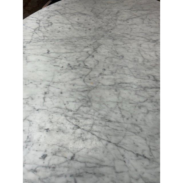 Room & Board Eero Saarinen Style Oval Marble Dining Table For Sale - Image 9 of 13