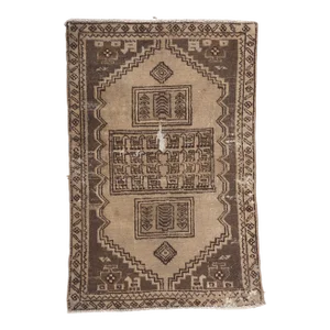Antique Worn Persian Hamadan Rug - 02'00 X 03'00