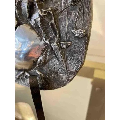 Silver-Plated Metal Plate by Nag Arnoldi, 1970s For Sale - Image 3 of 7