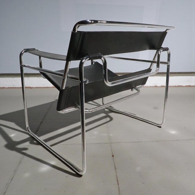 Mies Van Der Rohe Wassily Chair Made in Italy Circa 1970's For Sale - Image 17 of 17