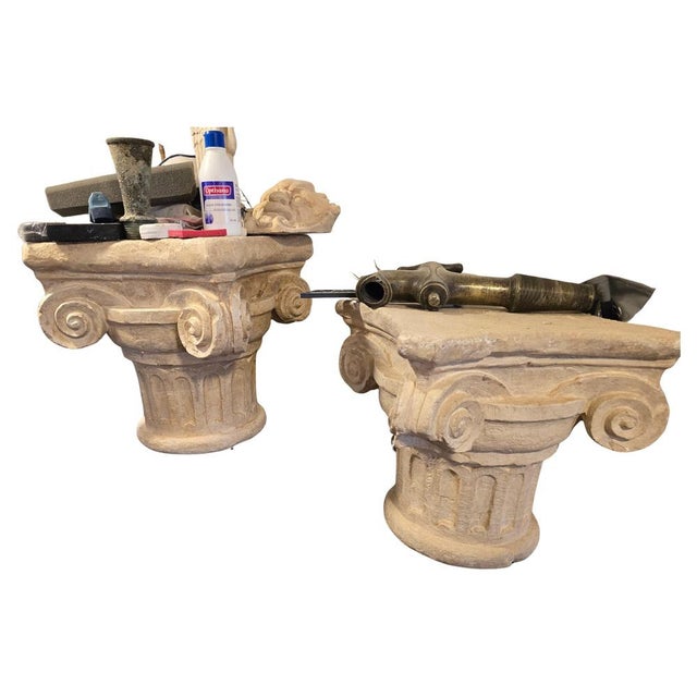 Romanesque Decorative Capitals in Terracotta, 1950s For Sale - Image 11 of 11