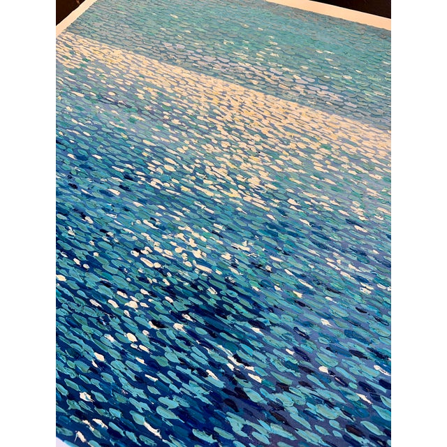 2020s Abstract Ocean Seascape Painting — Original Oil on Canvas For Sale - Image 5 of 8