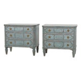 Carved Chests of Drawers, Set of 2 For Sale