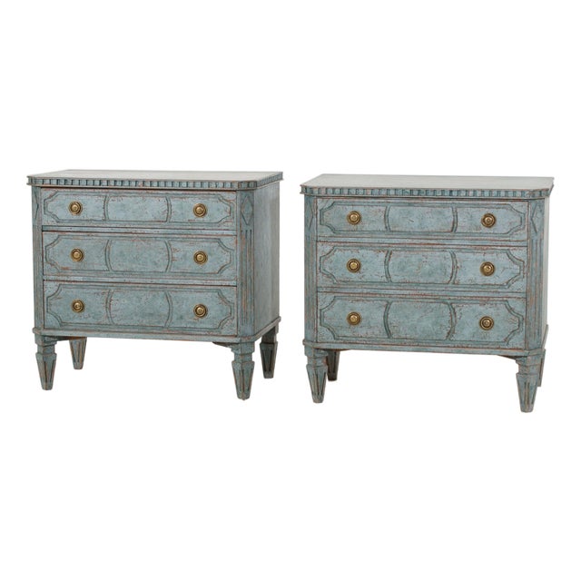Carved Chests of Drawers, Set of 2 For Sale