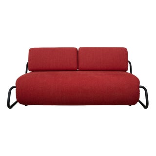 Freistil 164 Two-Seater Sofa in Red Fabric from Rolf Benz For Sale