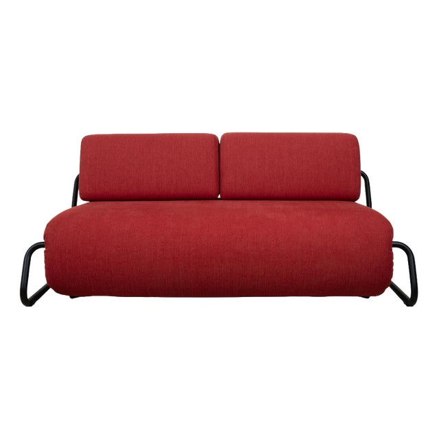 Freistil 164 Two-Seater Sofa in Red Fabric from Rolf Benz For Sale