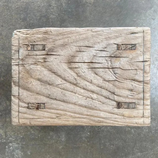 Vintage antique elm wood stool These are the real vintage antique elm wood stools! Beautiful antique patina, with...