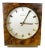 Hollywood Regency Brass & Walnut Table Clock from Kienzle, Germany, 1960s For Sale