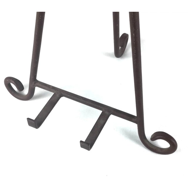Metal Bronze Tripod Art Stand Display For Sale - Image 7 of 9