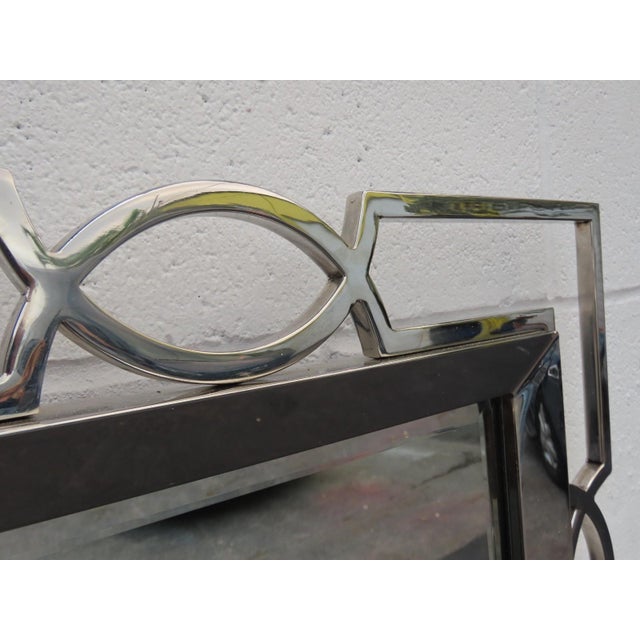 Bernhardt Chrome Mirror Criteria Collection Model No 363 321 Art Deco Style 6589 For Sale - Image 10 of 18
