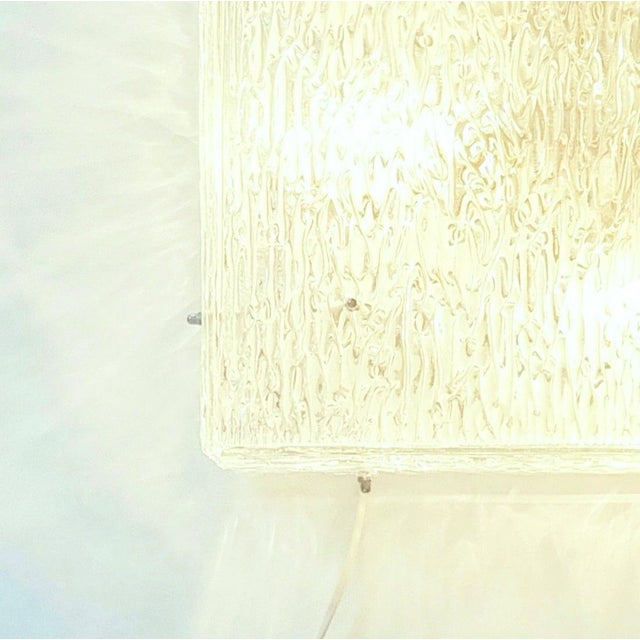 1960s Large Mid-Century Murano Glass Flush Mount by Kalmar, Austria, 1960s For Sale - Image 5 of 9