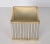 Mid-Century Italian Cubic Brass and Chromed Metal Newspaper Rack, 1970s For Sale - Image 9 of 18