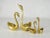 Mid Century Solid Brass Swan Water Bird Figurines- Set of 4 For Sale - Image 4 of 8