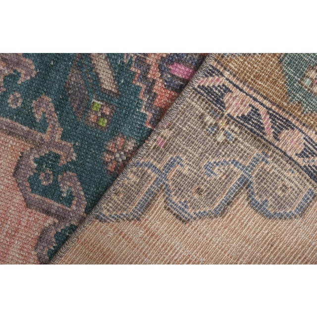 1960s Mid 20th Century Sky Blue Neutral Anatolian Stair Runner 2'11'' X 16'2'' For Sale - Image 10 of 13