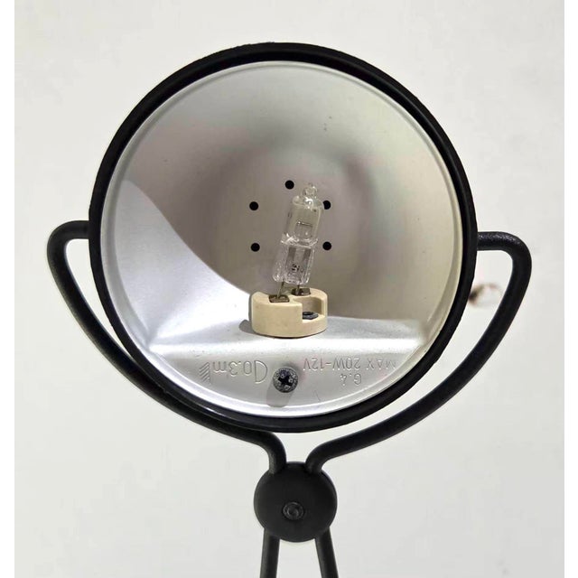 1980s 1980s Stefano Cevoli "Meridiana" Black Desk Lamp Designed by Paolo Piva For Sale - Image 5 of 9