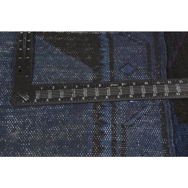 Textile Vintage Turkish Overdyed Oushak Rug, 05'09 X 14'05 For Sale - Image 7 of 10