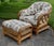 Beige Braxton Culler Rattan Wicker Lounge Accent Chair & Ottoman Set Coastal Boho For Sale - Image 8 of 16