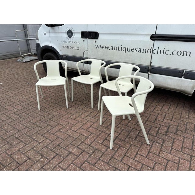 White Patio Chairs by Jasper Morrison for Magis, Set of 4 For Sale - Image 3 of 9