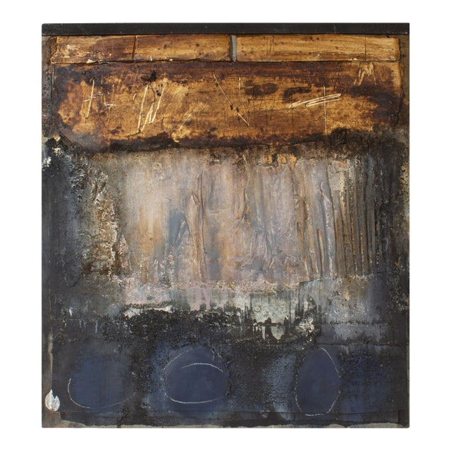 2001 Signed “Sutra 26” Mixed Media Wall Assemblage by Artist Juliet Holland For Sale